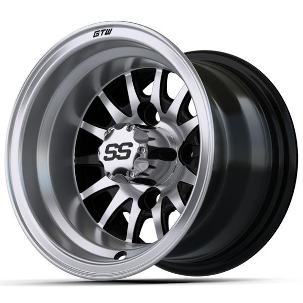 GTW 10" Medusa Black with Machined Accents Wheel