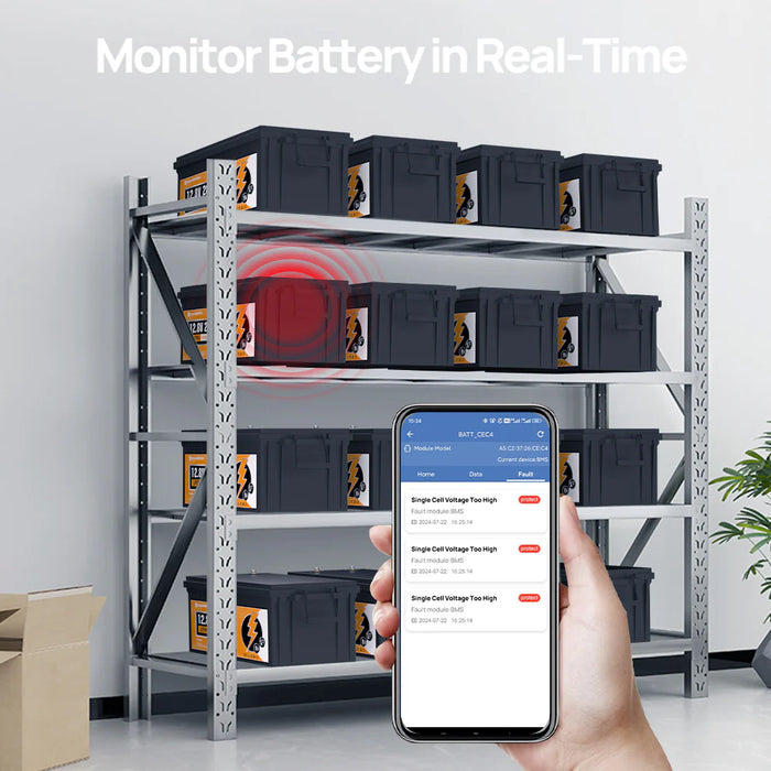 Eco-Worthy 12V 280Ah LiFePO4 Battery With Low-Temp Protection and Bluetooth 200A BMS or LED 300A BMS