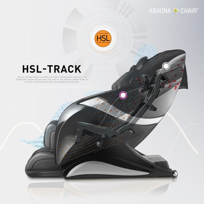 Kahuna Massage Chair 4D+@ HSL-Track Voice Recognition Zero-Gravity Full-Body Massage Chair, Tablet Remote Hubot4D (Champaign)