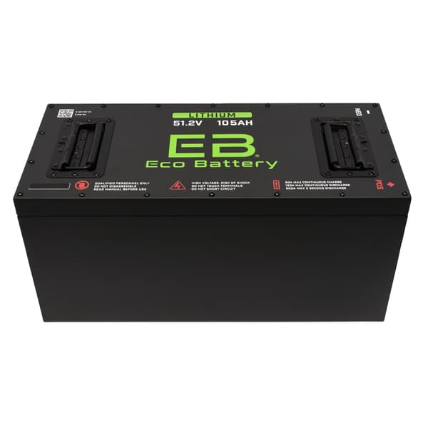 Eco Battery 51V 105Ah "Skinny" Lithium Bundle Kit with Charger & Converter