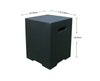 Modeno Square Tank Cover - Black 15.7x15.7x20''H