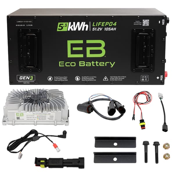Eco Battery GEN3 51V 105Ah "Skinny" Battery Bundle - Advanced EV Advent 2022-2024