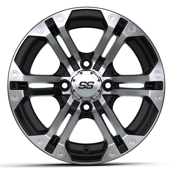 GTW 12" Specter Black with Machined Accents Wheel