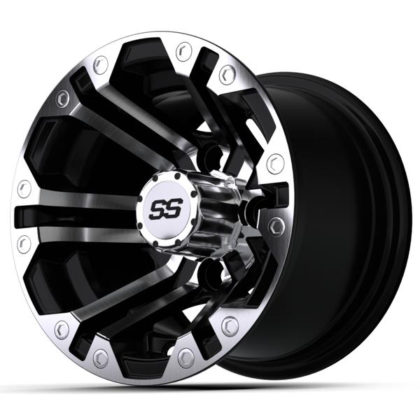 GTW 10″ Specter Black with Machined Accents Wheel