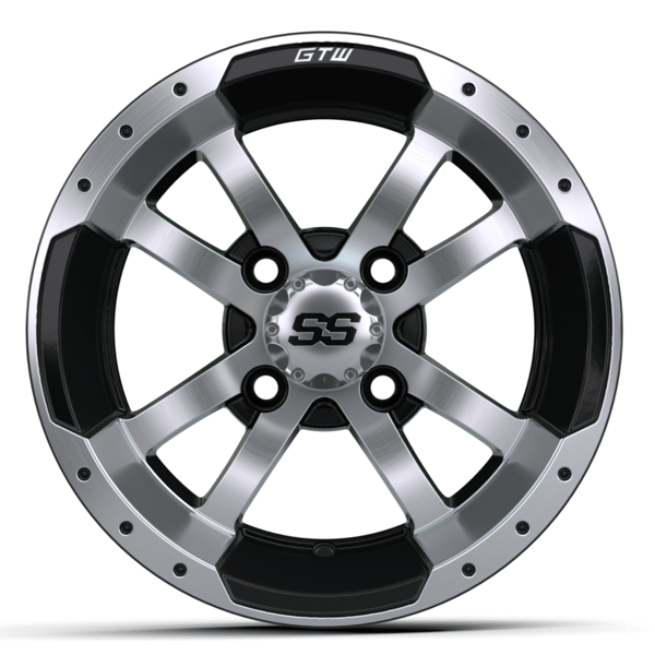 GTW 12" Storm Trooper Black with Machined Accents Wheel