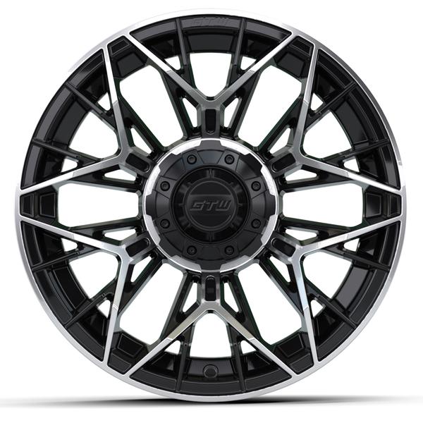 GTW 14" Stellar Black with Machined Accents Wheel