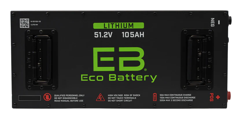 Eco Battery GEN3 51V 105Ah "Skinny" Battery Bundle - Club Car / Onward & Tempo