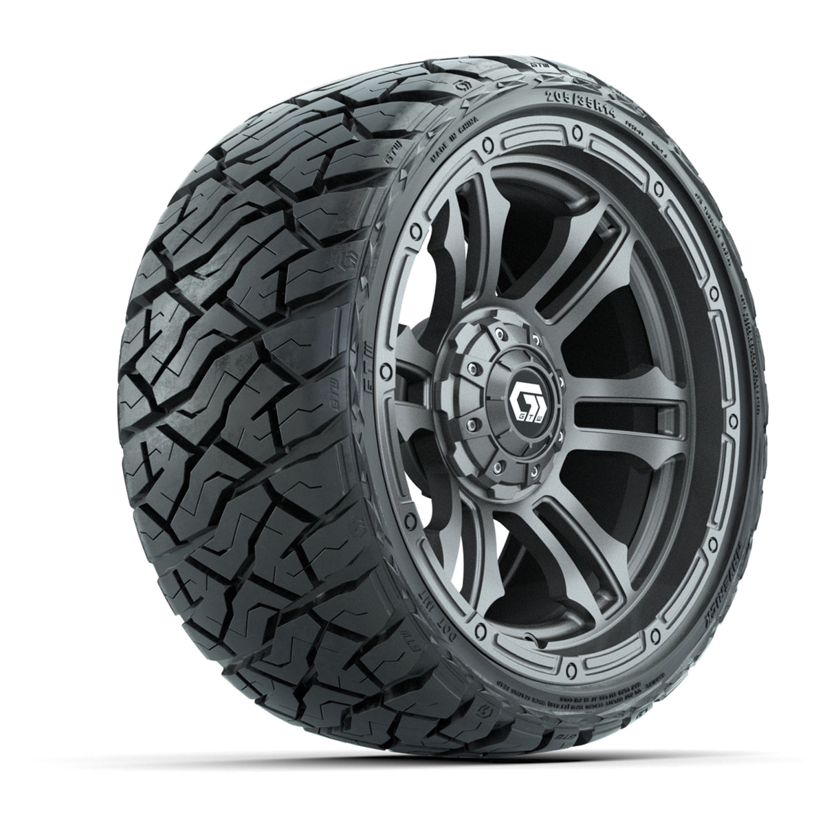 Multi Shogun Rims GTW 14' Shogun Wheels Gloss Gunmetal and Maverick Low Profile & All Te ...