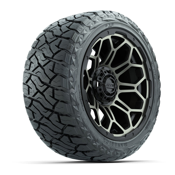 GTW 14' Bravo Wheels Matte Bronze and Maverick 23x10.00-R14 All Terrain Tires Set of 4