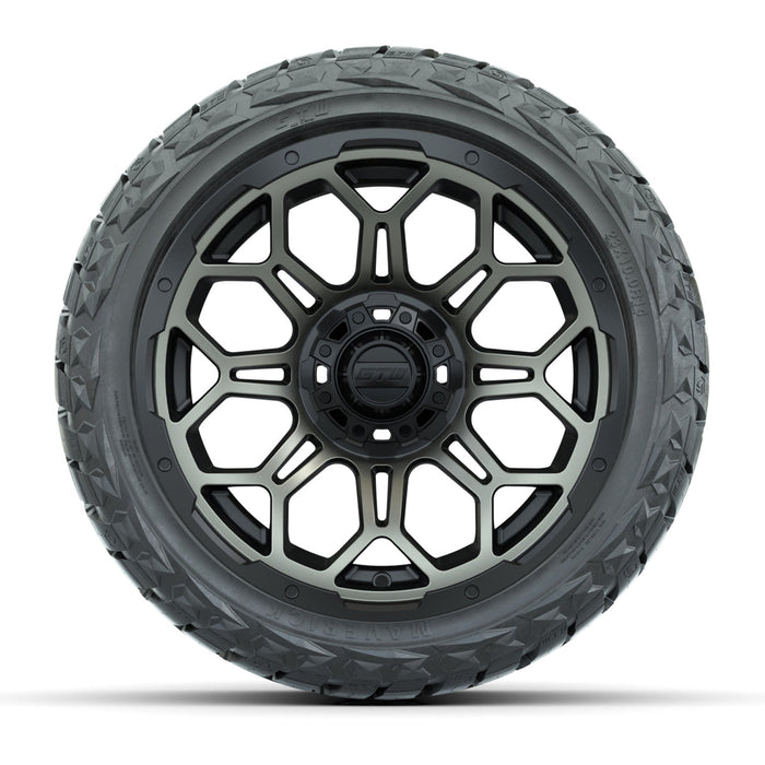 GTW 14' Bravo Wheels Matte Bronze and Maverick 23x10.00-R14 All Terrain Tires Set of 4