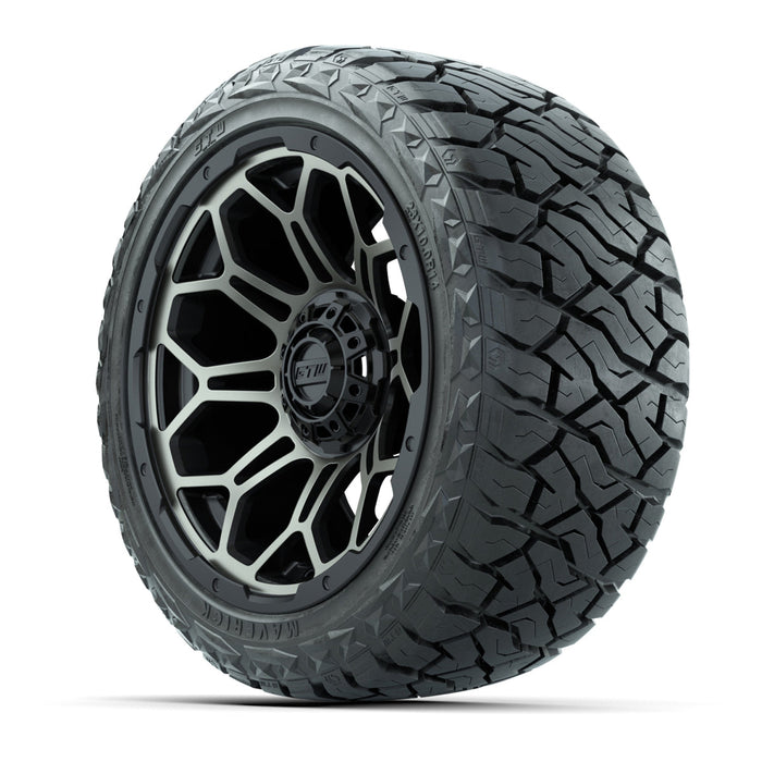 GTW 14' Bravo Wheels Matte Bronze and Maverick 23x10.00-R14 All Terrain Tires Set of 4