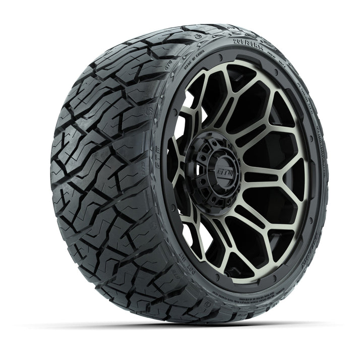 GTW 14' Bravo Wheels Bronze and Maverick 205/35-R14 Low Profile All Terrain Tires Set of 4