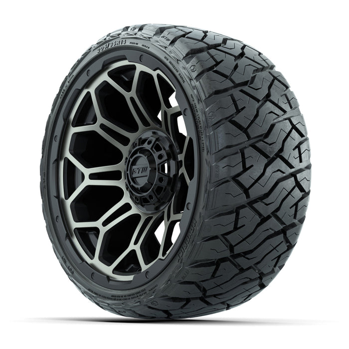 GTW 14' Bravo Wheels Bronze and Maverick 205/35-R14 Low Profile All Terrain Tires Set of 4