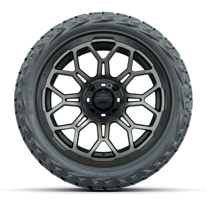 GTW 15' Bravo Wheels Matte Bronze and Maverick 23x10.00-R15 All Terrain Tires Combo Set of 4