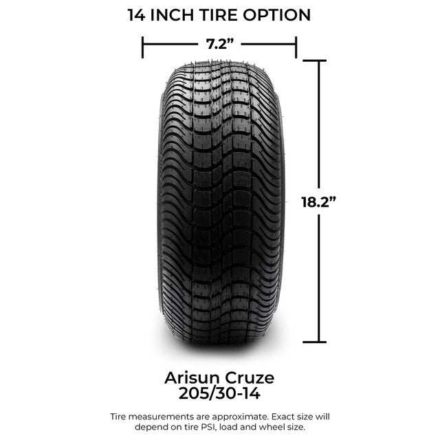 MODZ 14' Vortex Matte Bronze - Tire and Wheel Combo