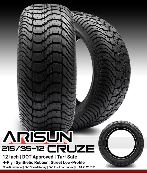 MODZ Arisun Cruze DOT Street 215/35‐12 - Set of 4