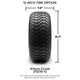 MODZ 12" Mauler Glossy Black with Ball Mill Wheels & Street Tires Combo