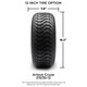 MODZ® 12" Godfather Gunmetal Wheels & Street Tires Combo