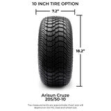 MODZ® 10" Ambush Gunmetal Wheels & Street Tires Combo