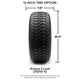 MODZ 12" Bomber Machined Black Wheels & Street Tires Combo