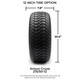 MODZ® 12" Halo Chrome Wheels & Street Tires Combo