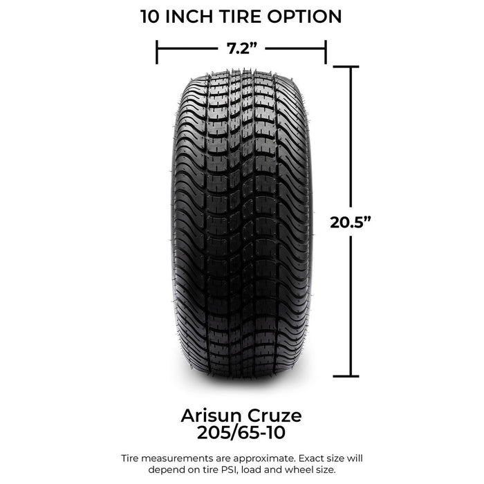 MODZ 10' Vampire Gunmetal - Tire and Wheel Combo