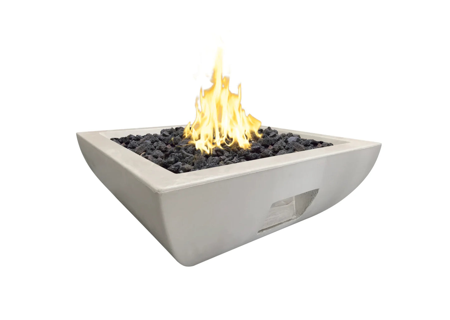 American Fyre Designs Bordeaux Square Fire Bowl Fire Pit