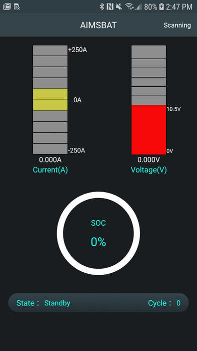 AIMS Power Lithium Battery Lithium Iron Phosphate with Bluetooth Monitoring - 12V 200Ah LiFePO4