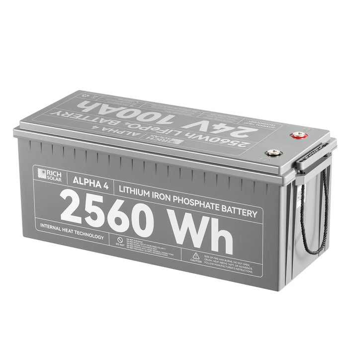 RICH SOLAR Alpha 4 | 24V 100Ah LiFePO4 Battery