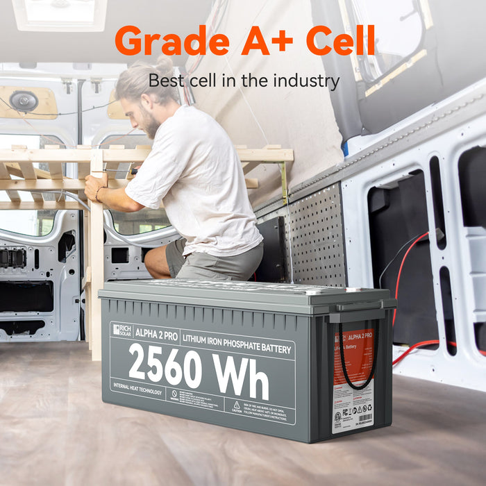 Rich Solar Alpha 2 Pro - 12V 200Ah LiFePO4 Battery