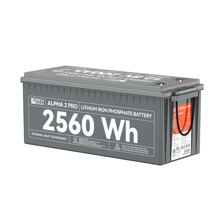 Rich Solar Alpha 2 Pro - 12V 200Ah LiFePO4 Battery