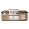 AOG 790 GFRC Pre-Fab Island With Double Drawer Cut Out