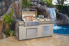 AOG 790 GFRC Pre-Fab Island With Double Drawer Cut Out