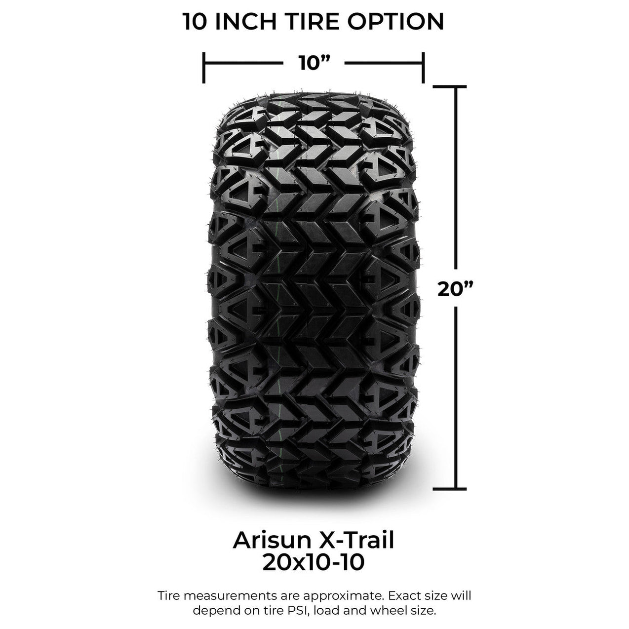 MODZ 10' Ambush Machined Black - Tire and Wheel Combo — The Home Upgrade