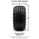 MODZ® 10" Matrix Machined Black Wheels & Off-Road Tires Combo