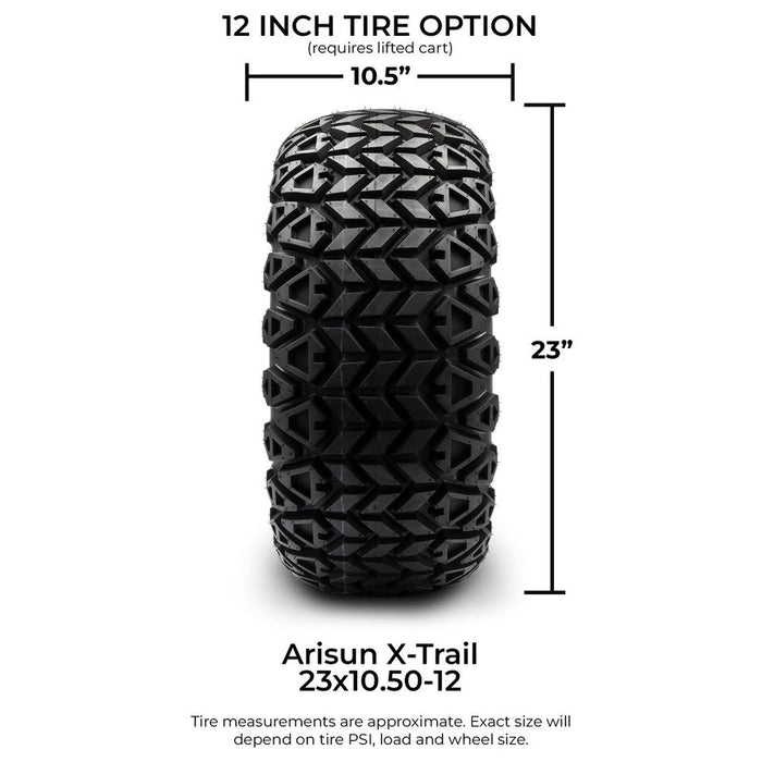 MODZ 12' Aftershock Blue & Black - Tire and Wheel Combo