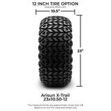 MODZ® 12" Godfather Gunmetal Wheels & Off-Road Tires Combo
