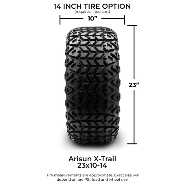MODZ 14" Torrent Glossy White Wheels & Off-Road Tires Combo