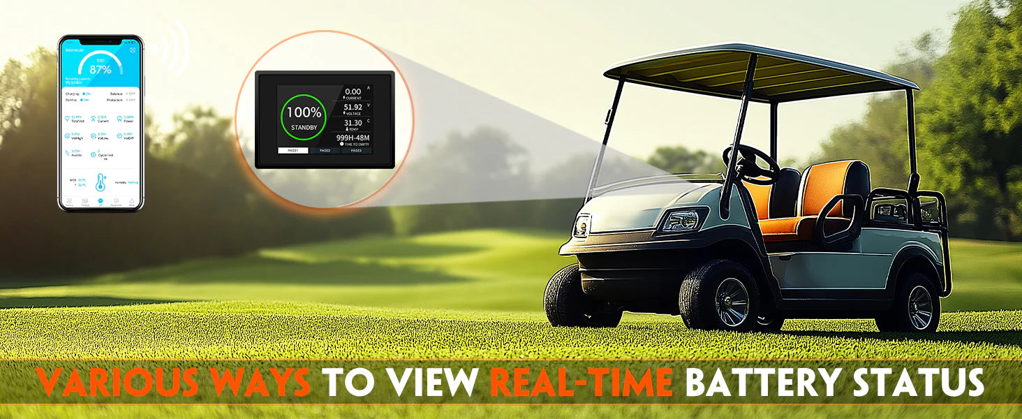 Cloudenergy 48V(51.2V) 105Ah Lithium Golf Cart Battery With 20A Charger