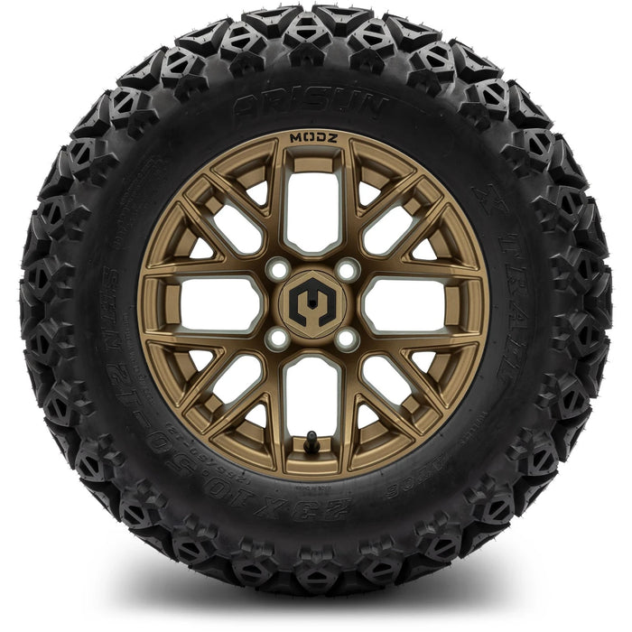 MODZ® 12" Matrix Matte Bronze Wheels & Off-Road Tires Combo
