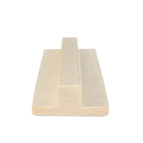 Prosaunas Aspen 1x2 (17mm x 32mm) T-Moulding Sauna Wood, T-Moulding