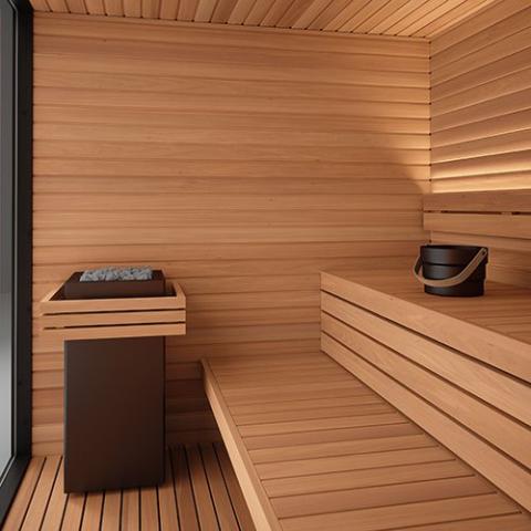 Auroom Mira S & L Cabin Sauna Kit Outdoor Modular Cabin, DIY Sauna Kit
