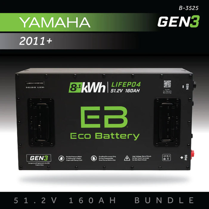 Eco Battery GEN3 51V 160Ah Battery Bundle - Yamaha Drive 1 & 2 / 2011+