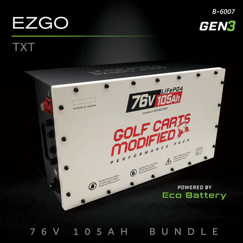 Eco Battery 76V 105AH Battery Bundle / EZGO TXT