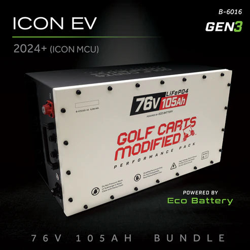Eco Battery 76V 105AH Battery Bundle / ICON EV / 2024+ (ICON MCU)