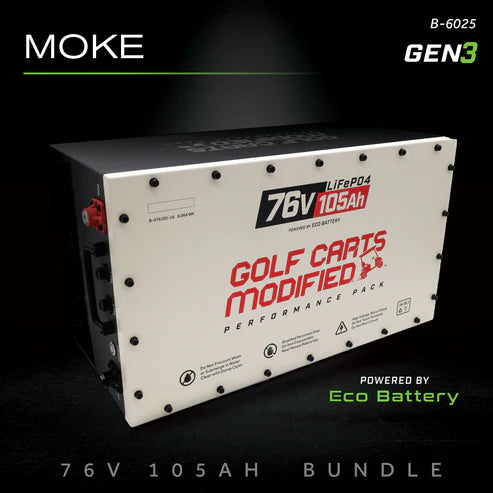 Eco Battery 76V 105AH Battery Bundle / Moke
