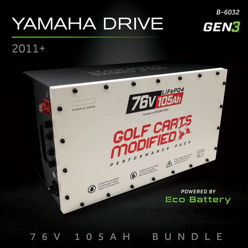 Eco Battery 76V 105AH Battery Bundle / Yamaha Drive / 2011+