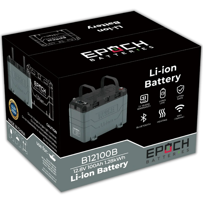 Epoch Batteries 12V 100Ah Marine Battery - Lithium Trolling Motor Battery