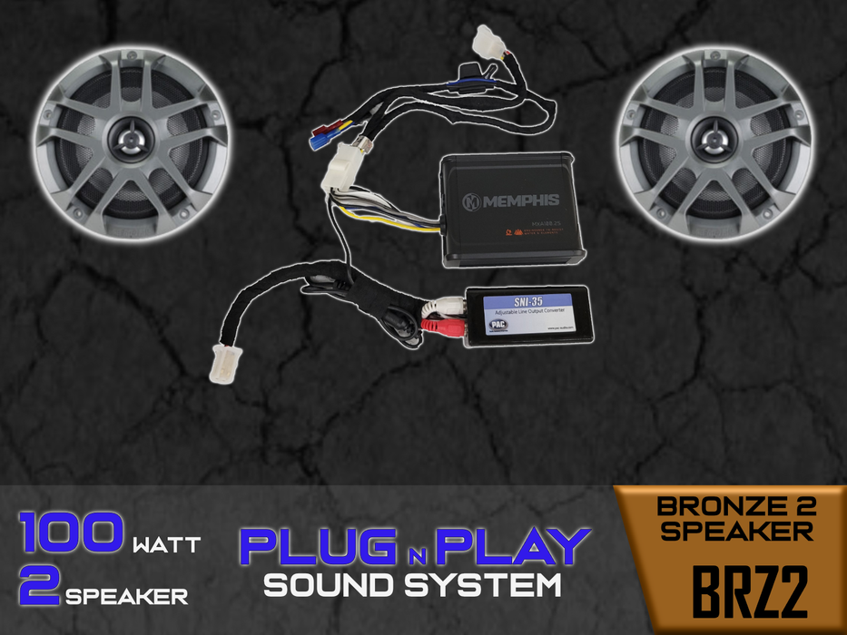 Evolution D2 150W Plug N Play 2 Speaker Sound System (BRZ2) (Plus, Forester, Carrier)