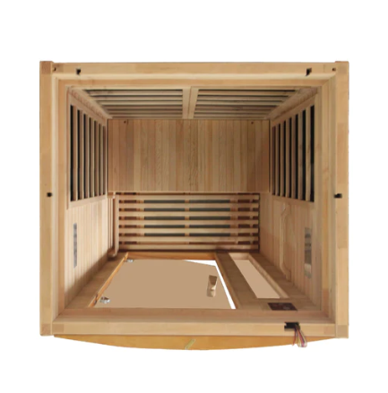 Dynamic saunas Barcelona Elite 1-2-person Ultra Low EMF (Under 3MG) FAR Infrared Sauna (Canadian Hemlock)